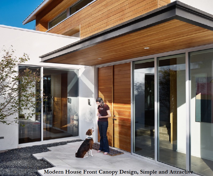 Modern House Front Canopy Design, Simple and Attractive
